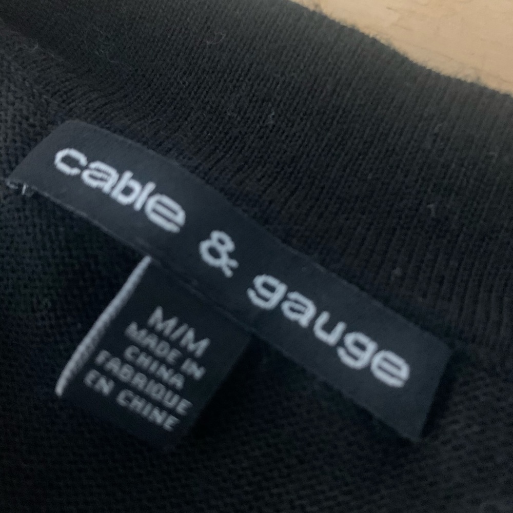 Cable & Gauge Black Sweater - Picture 4 of 7